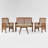 Acacia 4 - Person Patio Conversation Set with Cushions-743709262
