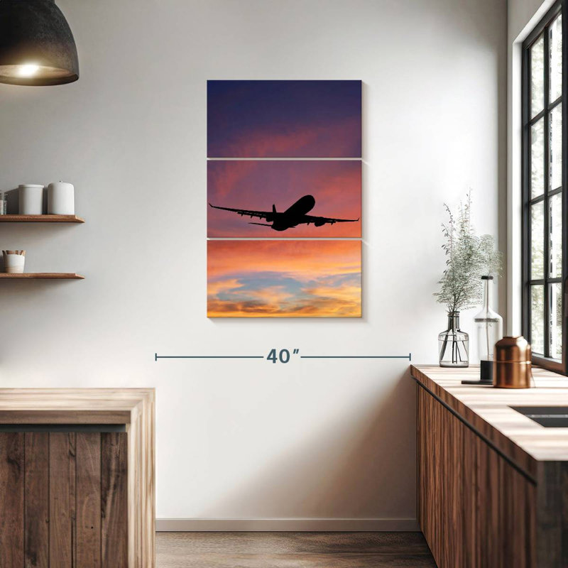 Silhouette d'avion Mehar, H 38 po x l 24 po