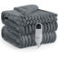 Couverture électrique, flanelle à nervures douces, chauffage avec 4 réglages de temps, 6 niveaux de chaleur, arrêt automatique avec minuterie de 3 heures, GentleSoft ™-102355035-102355041-122920314