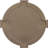 Round with Keystones 24"H x 24"W x 1 1/8"D Gable Vent