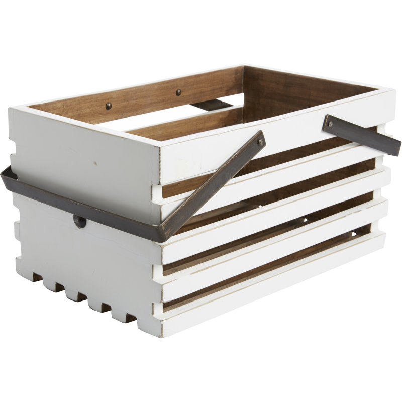 Caisse en bois massif verge