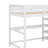 Full Size Loft Bed With Shelves And Under-Bed Desk-637831309