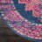 Abbate Oriental Navy Blue/Pink Area Rug-2136925986
