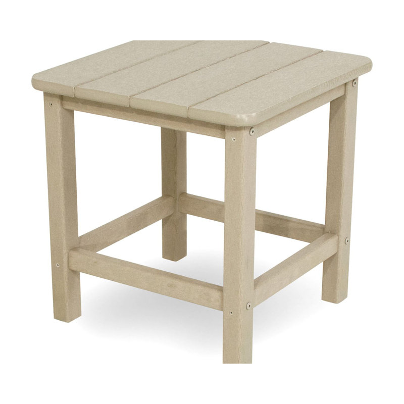 Table d'appoint POLYWOOD Seashell 18 po, Sable