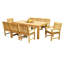 Canberra Outdoor - Piece Teak Dining Set-2103426929