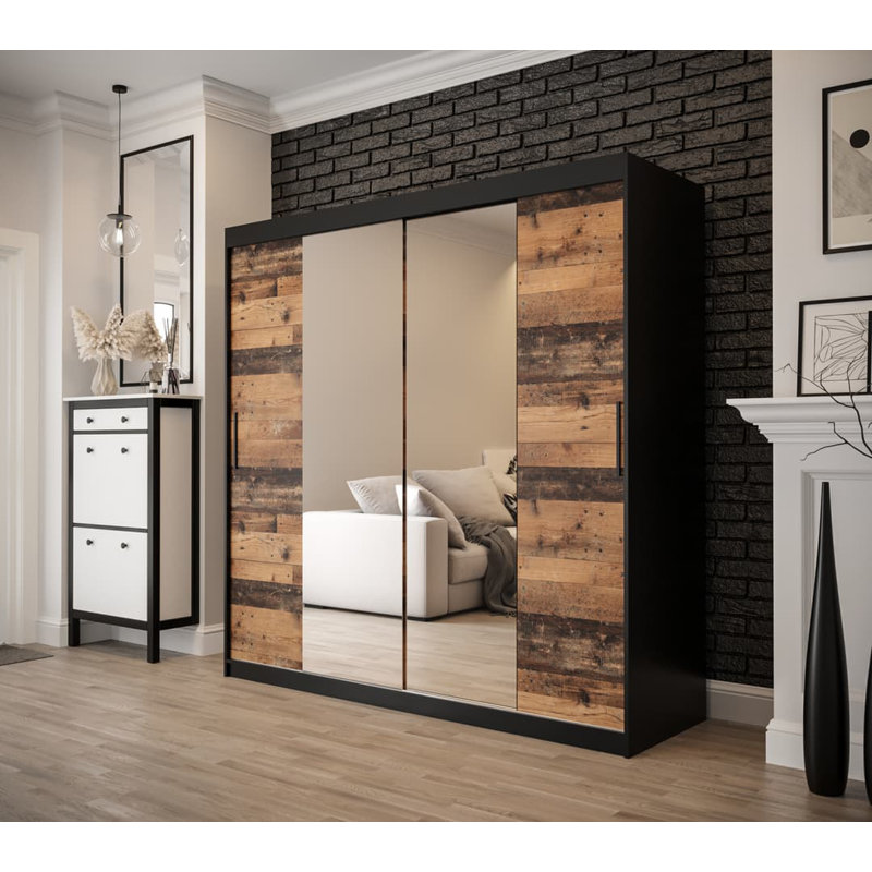 Scholten 2 Door Manufactured Wood Wardrobe