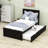 Twin Size Platform Bed with Trundle-70181685