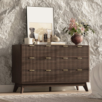 Donati 6-Drawer Dresser, 47.2'' W Wood Chest of Drawers