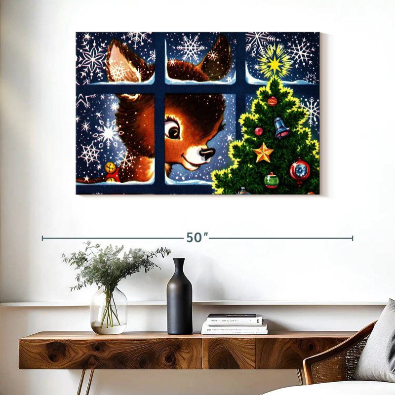 Carte de Noël III, H 26 po x l 39 po