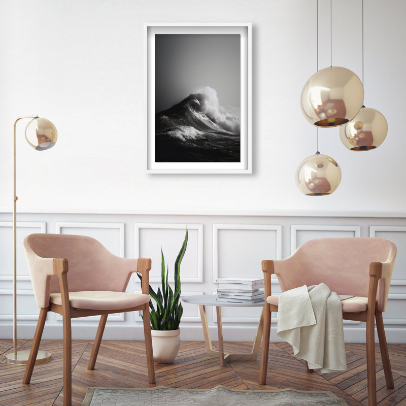 Tectonic Flow I Print by Oliver Gal, 16.5"H x 11.5"W, White Shadowbox