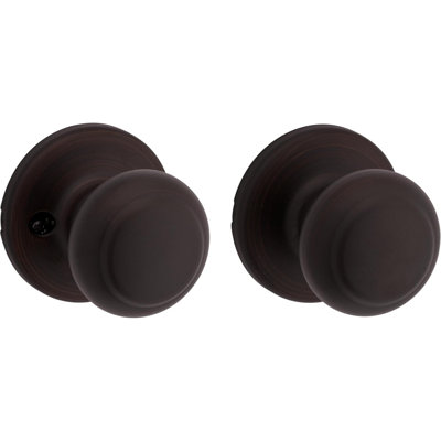 Bouton de porte de passage intérieur Cove, poignée pour portes de placard et de couloir, poignée de porte non verrouillable en nickel satiné, avec protection Microban