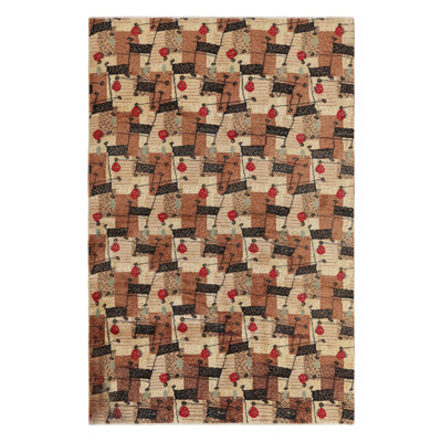 One-of-a-Kind 5'x7'10 1960s Wool Area Rug