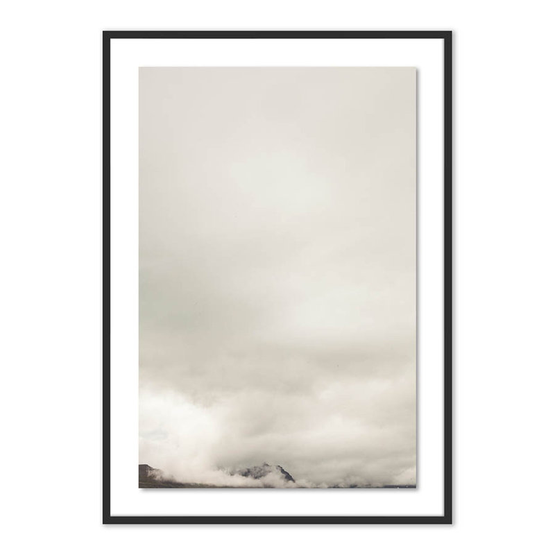 Clouds 11 Print by Riley Ryan, Black, 48" H x 34" W x 2.5" D