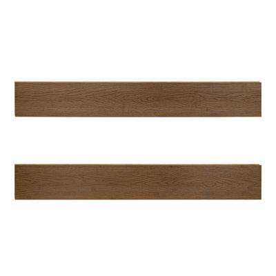 40.15" L X 5.11" W X 0.6" T Walnut Prefinished Tongue And Groove Solid Bamboo Flooring, 2 Pack (2.86 Sq.ft./Case)