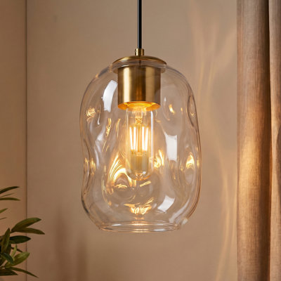 Luminaire suspendu irrégulier à intensité variable (ensemble de 3)