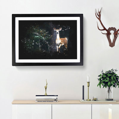 Curious Fawn - Framed Print