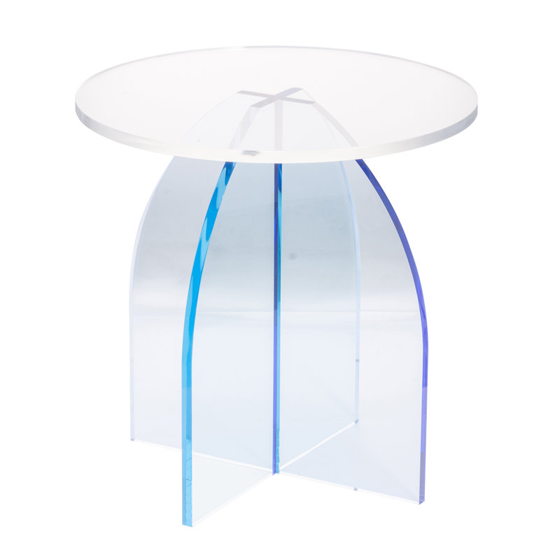 Longo End Table, Blue