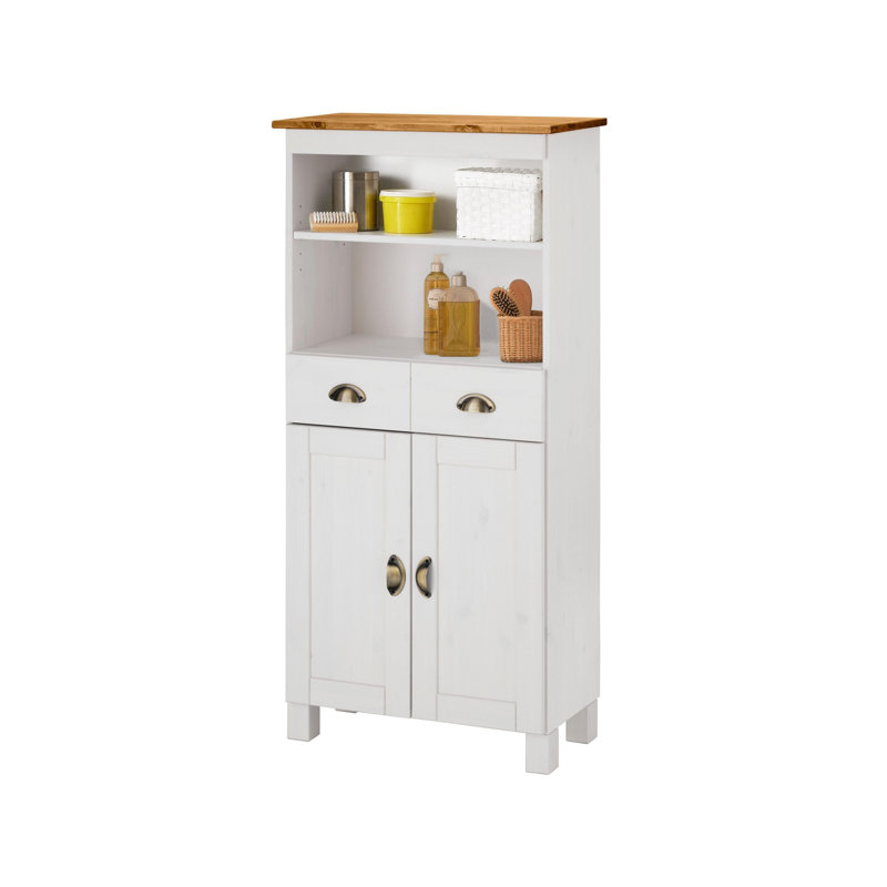 Hostim Solid Wood Freestanding Bathroom Cabinet
