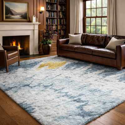 Tapis à poil long de qualité supérieure lavable à la machine ADS614