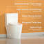 Toilette moderne une pièce avec siège confortable Casta Diva®, hauteur de 0,9 / 1,28 gallon par chasse, bol allongé puissant, siège à fermeture lente