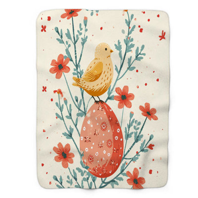 Painted Delights - 1 Piece Premium Sherpa Blanket 0079