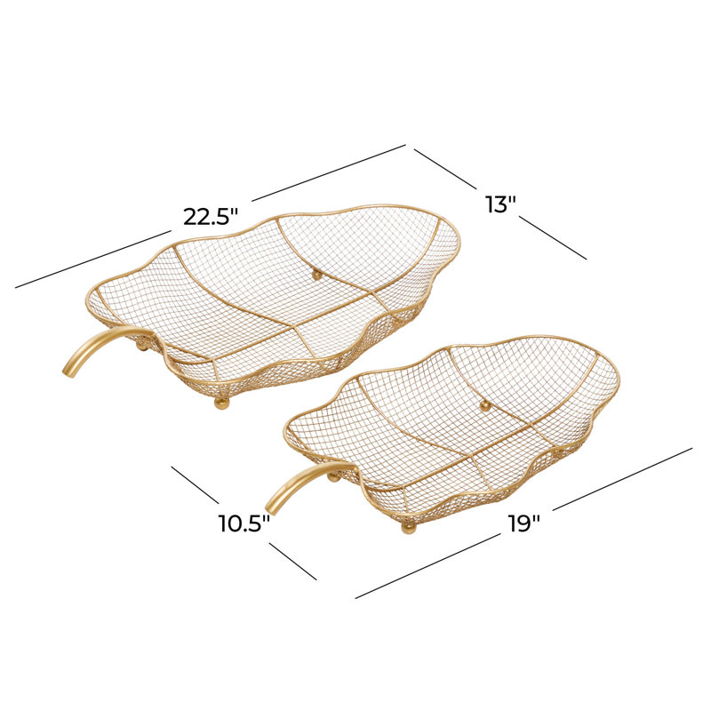 Llyr Metal Tray - Set of 2