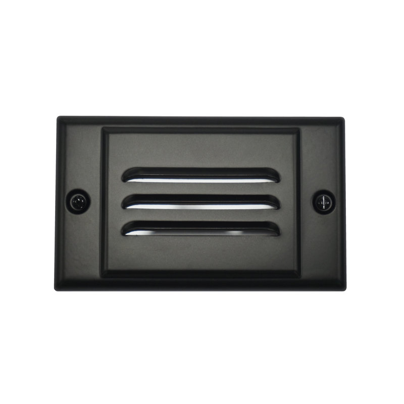 Horizontal Faceplate LED Step Light, Black