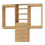 Système de garde-robe modulaire, design polyvalent et personnalisable pour un rangement et une organisation efficaces, en bois-157903570