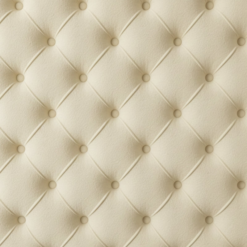 Upholstered Bed, Cream, Kingsize (5')