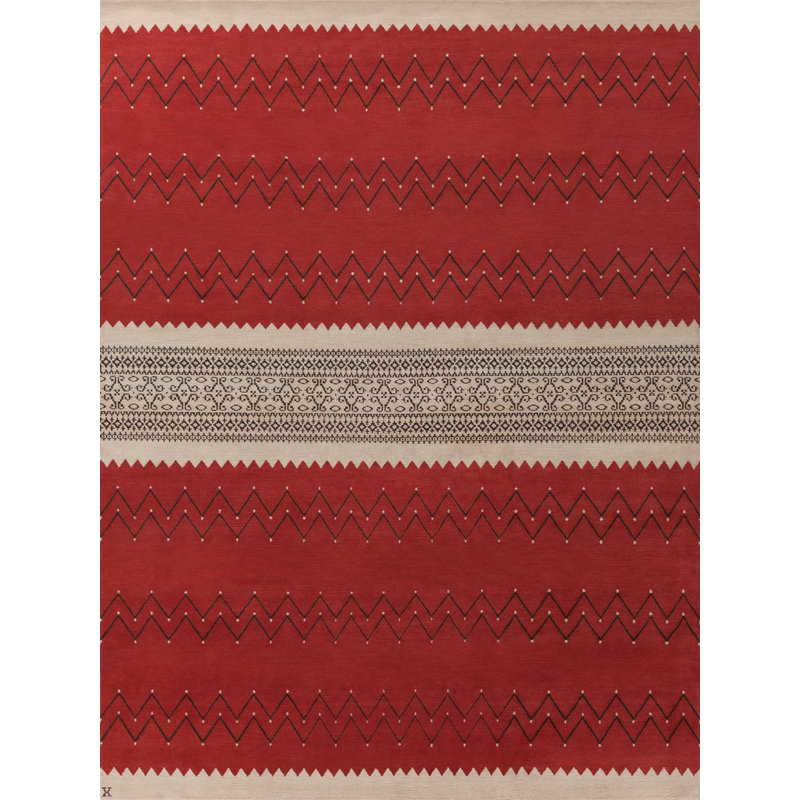 Mesa Wool Chevron Area Rug, Rectangle 10' x 14'