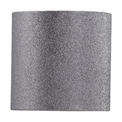 15cm H Cotton Drum Lamp Shade ( Uno ) in Grey