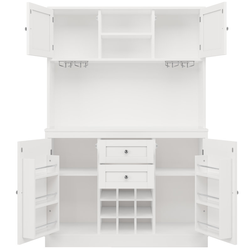 188cm Kitchen Pantry, White