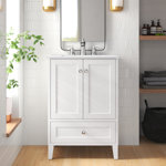 Selma 24'' Single Bathroom Vanity with Engineered Marble Top