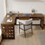 Bureau en bois massif en forme de L brun noyer avec 3 tiroirs-1814870188-1814870187