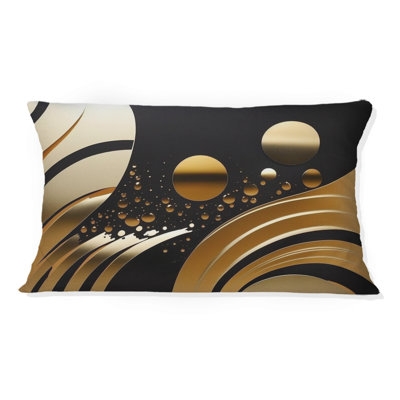 Coussin Golden Circular Universe IV - Abstract