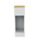 8 In. White Titanium Rectangular Wood End Table With 1 Drawer