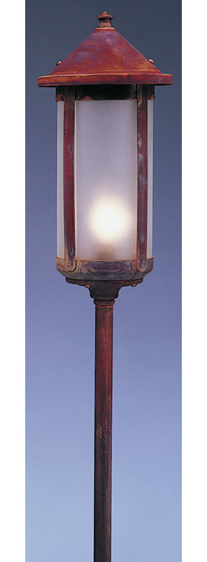 Arinze Low Voltage Pathway Light, 23.13" H x 5.63" W, Pewter, Frosted