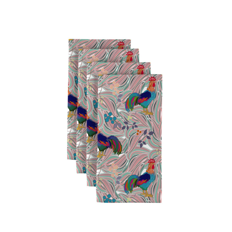 Amiya Polyester Animals/Nature Square Napkin