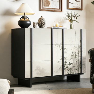 Compact Solid Wood Entryway Storage Cabinet