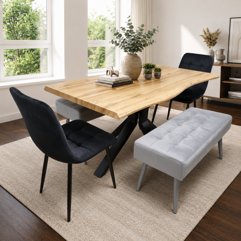 4 - Person Dining Set, Black
