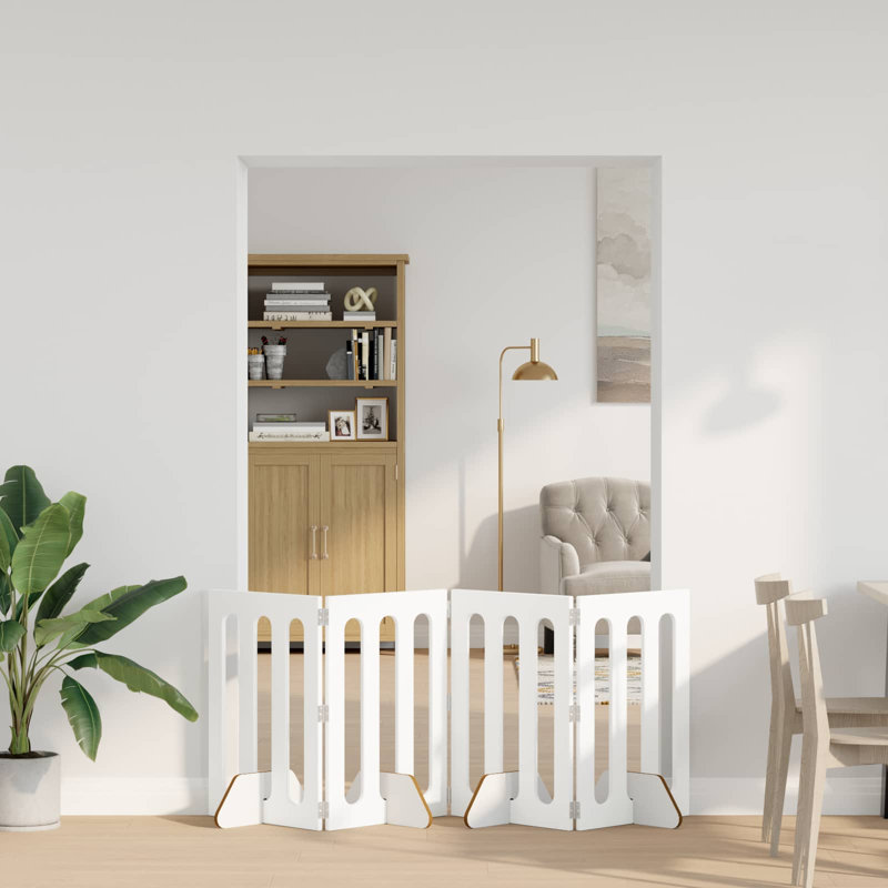 Pet Crate, 60cm H x 120.5cm W x 34cm D, White