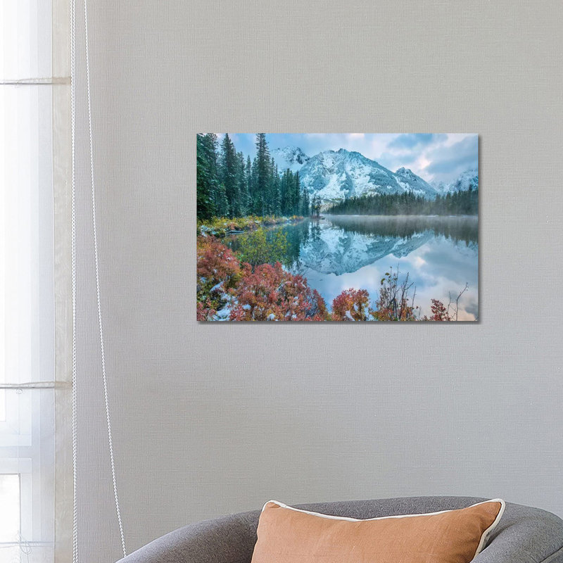 Grand Tetons from String Lake, Grand Teton National Park, Wyoming I 1 Piece Wrapped Canvas Wall Art