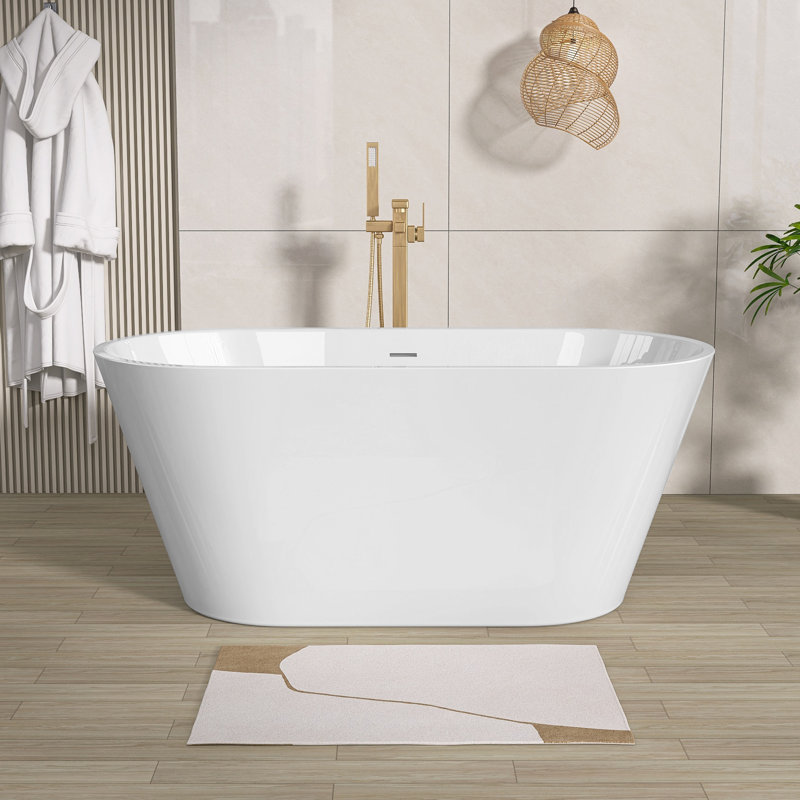 Classic Oval Shape Acrylic Free Standing Tub