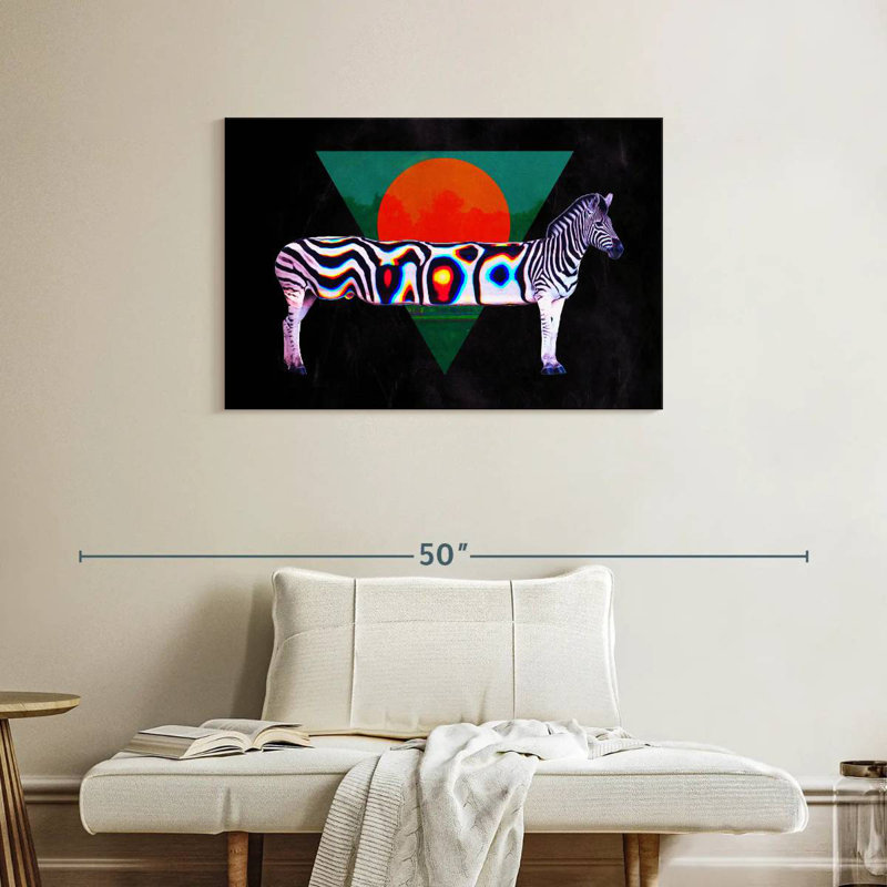 Brampt Zebra Illusion, 24" H x 36" W