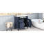 Armoire de salle de bain 30 po avec lavabo, meuble-lavabo moderne bleu 2 tiroirs et rangement avantageux Original-98923812