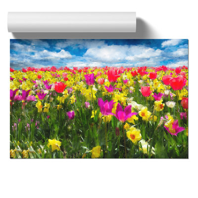 Meadow of Flowers 1 Piece Wall Art