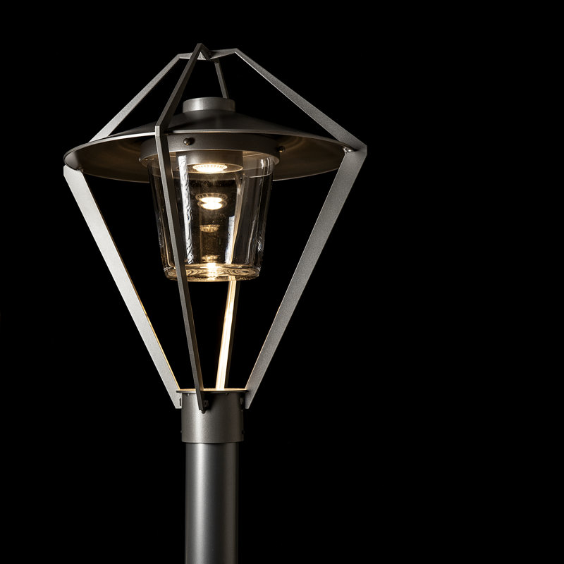 Stellar Post Light - Clear Glass, Coastal Burnished Steel