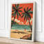 Tropical Paradise Awaits Retro - Wrapped Canvas-1589413017-1589413018