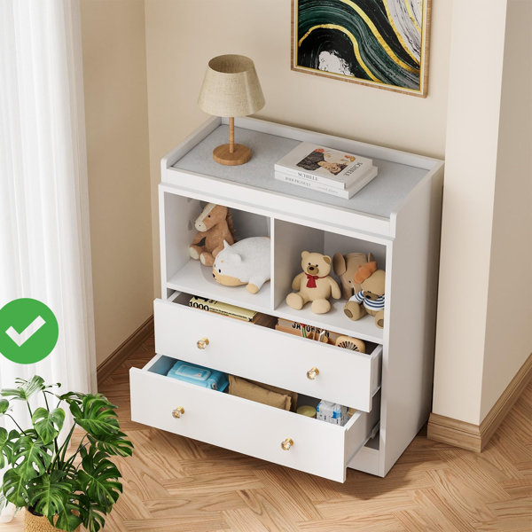 Mercer41 Baby Dresser Baby Changing Table, Changing Tablewith Pad, 2 ...