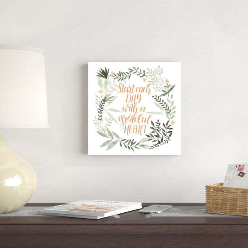 «Grateful I» par Grace Popp - reproduction d'art sur toile tendue, H 12 po x l 12 po
